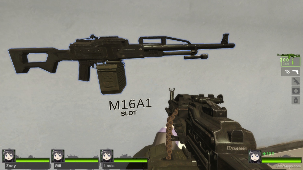 Mw3 pkp pecheneg m16a2 request mod for left 4 dead 2 gamemaps