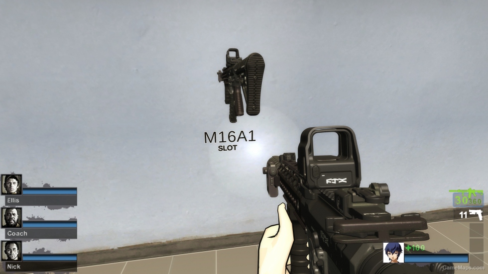 MWII CINDER M4-CUSTOM (All Black Skin) (M16A2)