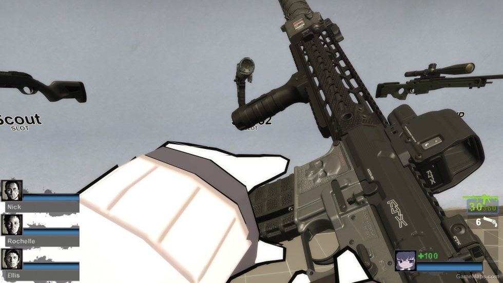 MWII CINDER M4-CUSTOM All Black Skin [SG552] (request)