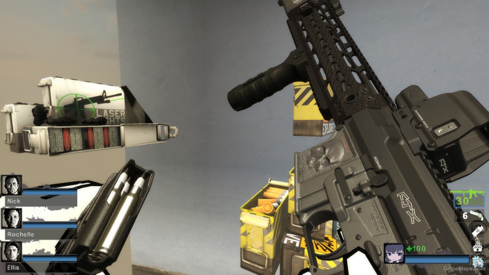 MWII CINDER M4-CUSTOM All Black Skin [SG552] (request)