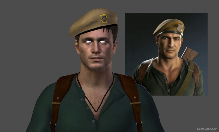 Nathan Drake with Beret (Uncharted 4)