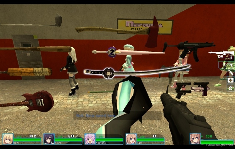 Neptune Katana(Hyperdimension Neptunia) - THere Neptune Katana(Hyperdimension Neptunia)