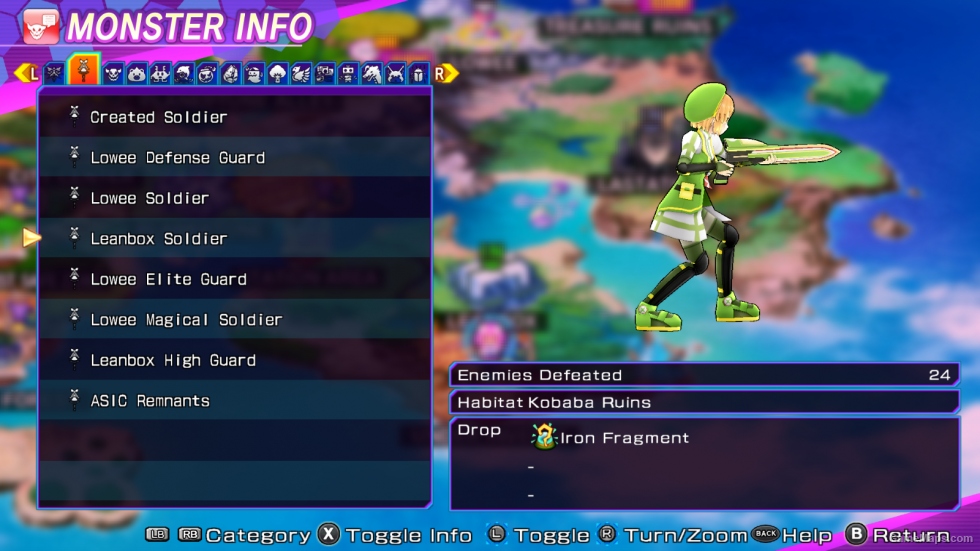 Neptunia Sub-Machine Gun Green Edition (Re;Birth 3)