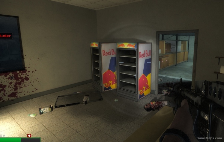 new redbull fridge and cola soda fountain
