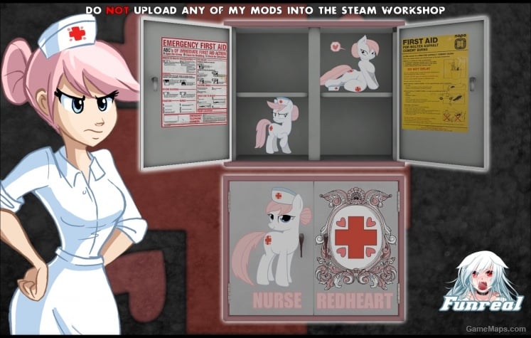 Nurse Redheart Healt Cabinet