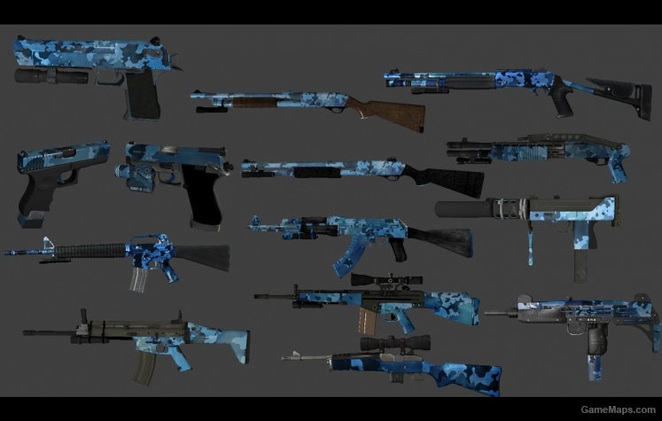 Ocean camo skin pack