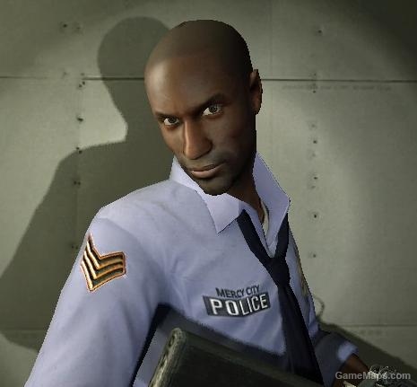 Officer louis with back logo