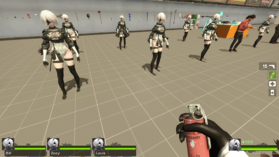 Only 2B RNG SkirtSkirtless Zoey (request)