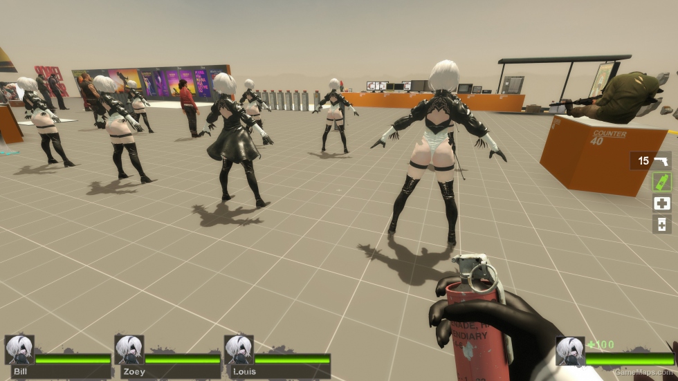 Only 2B RNG SkirtSkirtless Zoey (request)