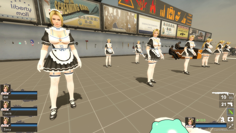 Only Helena Whimsical Nyan Maid ponytail nht (request)
