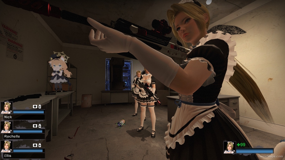 Only Helena Whimsical Nyan Maid ponytail nht (request)