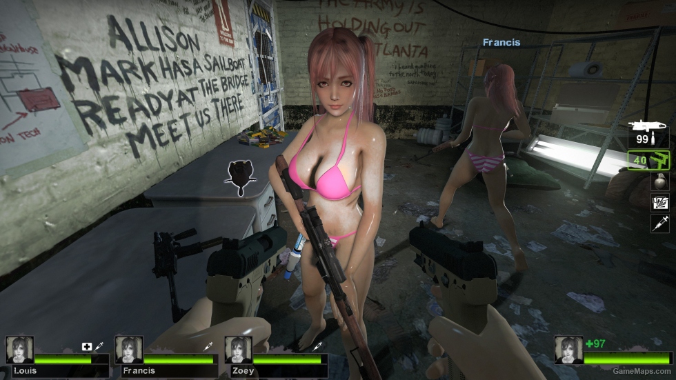 only honoka pink white bikini zoey