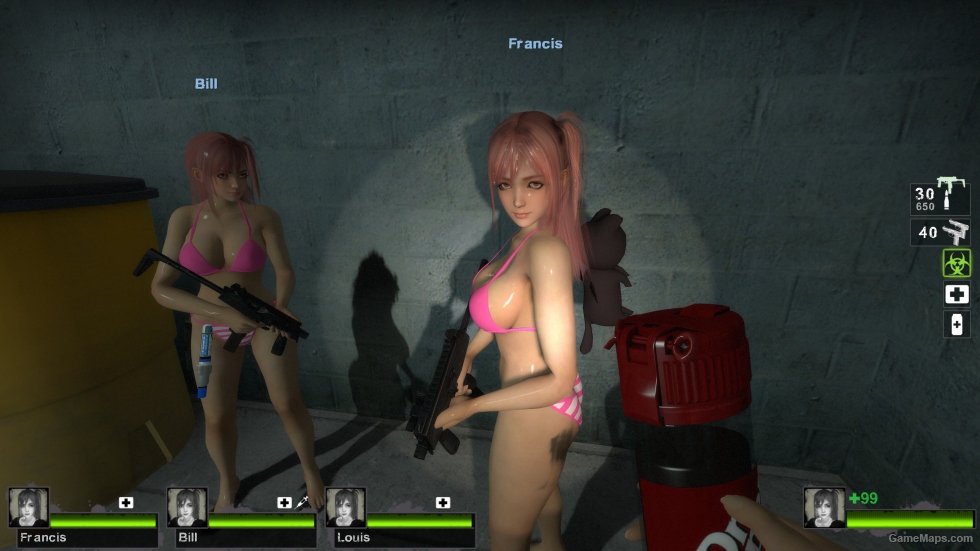 only honoka pink white bikini zoey