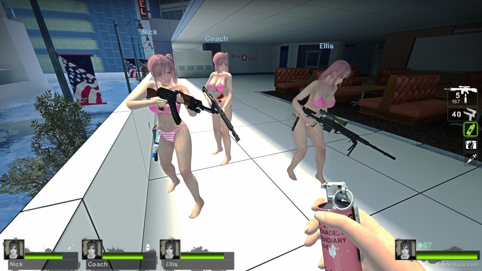 only honoka pink white bikini zoey