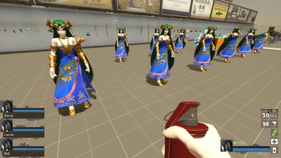 Only Lady Palutena Blue Zoey (request)