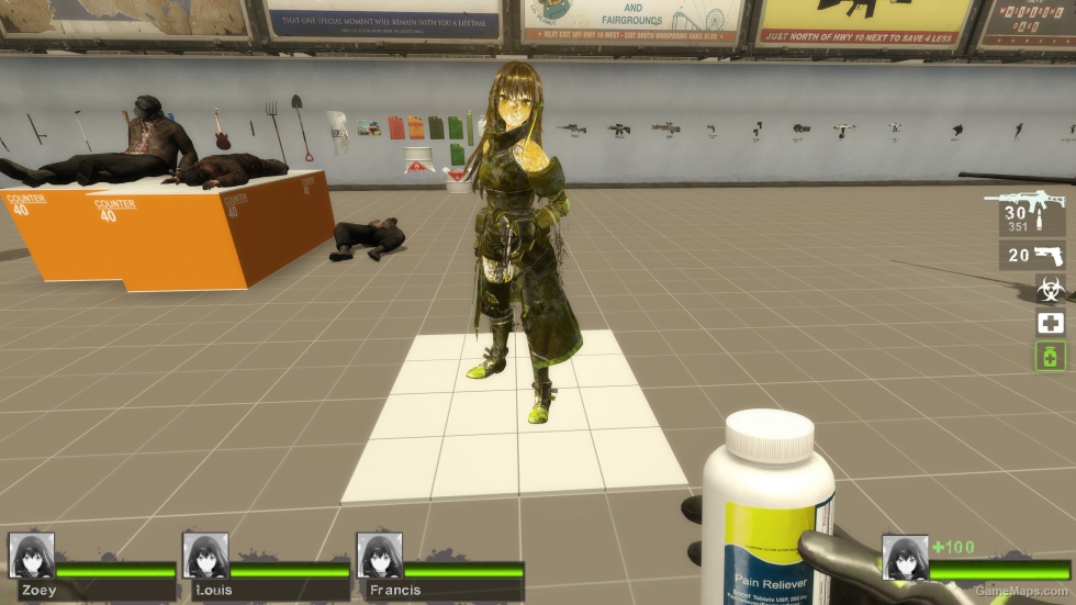 Only M4A1 Mod 3 Zoey (request)