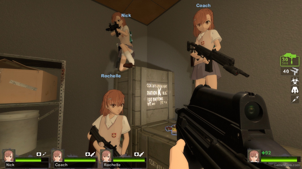 only mikoto misaka sisters zoey (Mod) for Left 4 Dead 2 - GameMaps.com