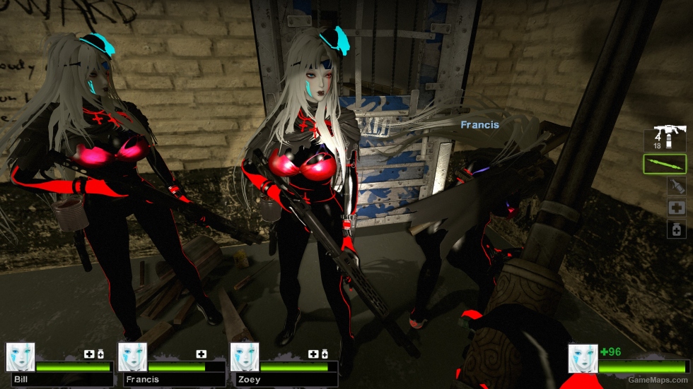 Only Miul Cyberpunk redblack Zoey