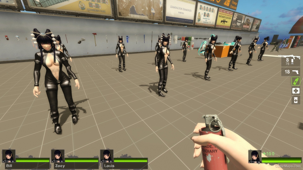Only Nyotengu Leather black suit Wingless Zoey (request)