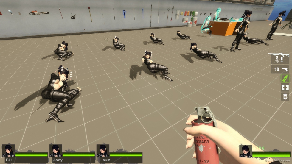 Only Nyotengu Leather black suit Wingless Zoey (request)