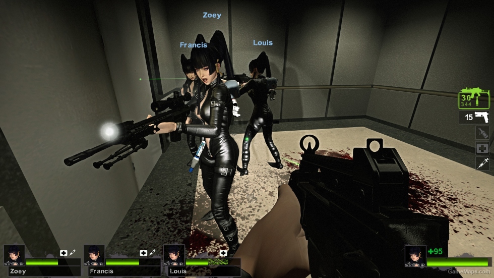 Only Nyotengu Leather black suit Wingless Zoey (request)
