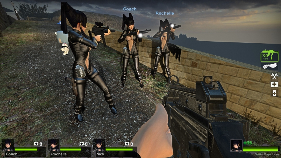 Only Nyotengu Leather black suit Wingless Zoey (request)