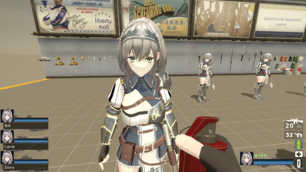 Only Shirogane Noel Skirtless Zoey (request)