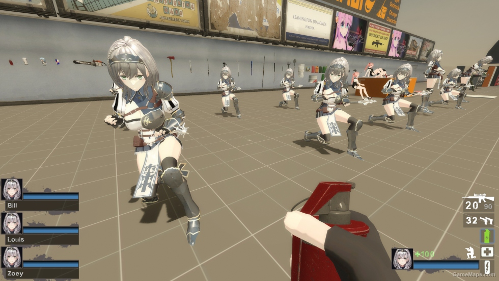 Only Shirogane Noel Skirtless Zoey (request)