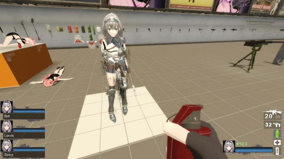 Only Shirogane Noel Skirtless Zoey (request)