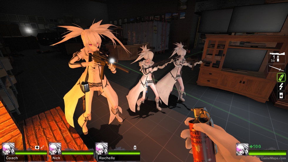 Only White Rock Shooter Zoey (request)