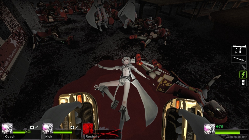Only White Rock Shooter Zoey (request)