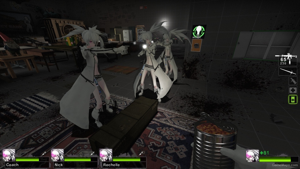 Only White Rock Shooter Zoey (request)