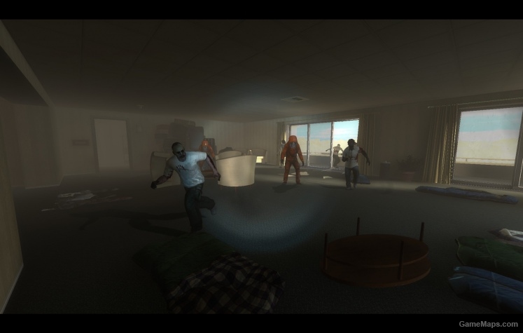 Orange hazmat suits