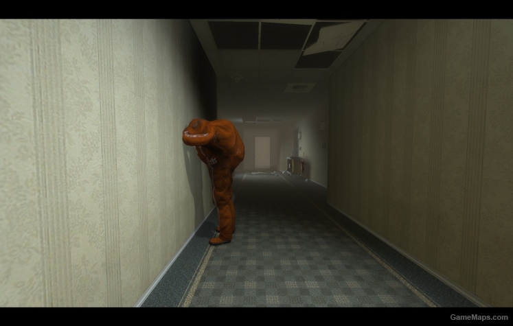 Orange hazmat suits