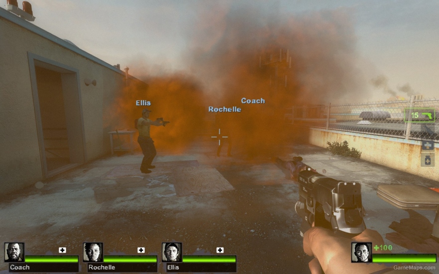 orange smoker particles