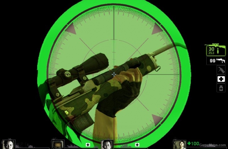 pack military ellis and hunting rifle