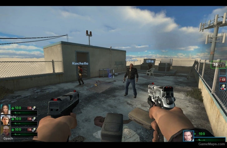 Panel and icons of the eight surviving human version for L4D