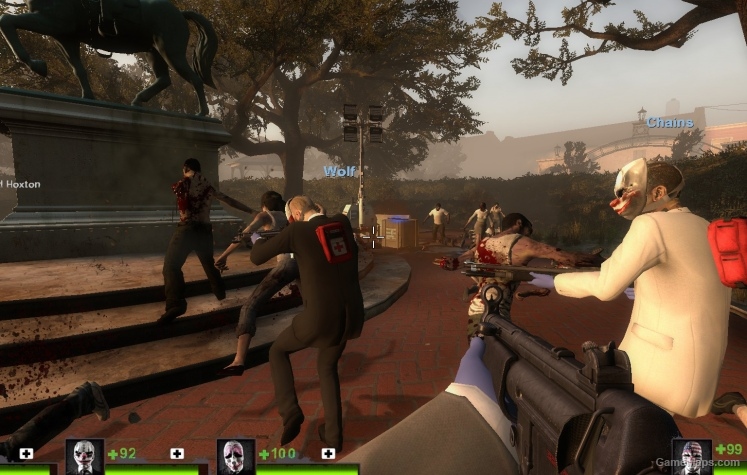 PAYDAY: The Heist Survivors (L4D2 Survivors, Single Player)