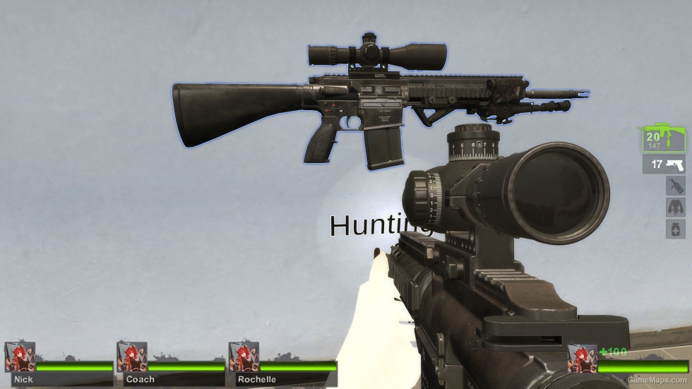 PD2 HK417 (Hunting Rifle) [Sound fix Ver]