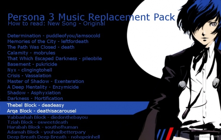 Persona 3 Music Replacement Pack
