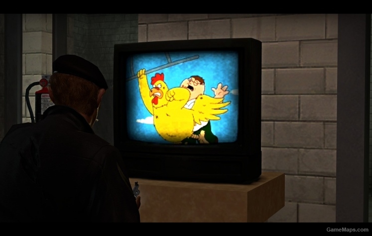 Peter vs Chicken on TV