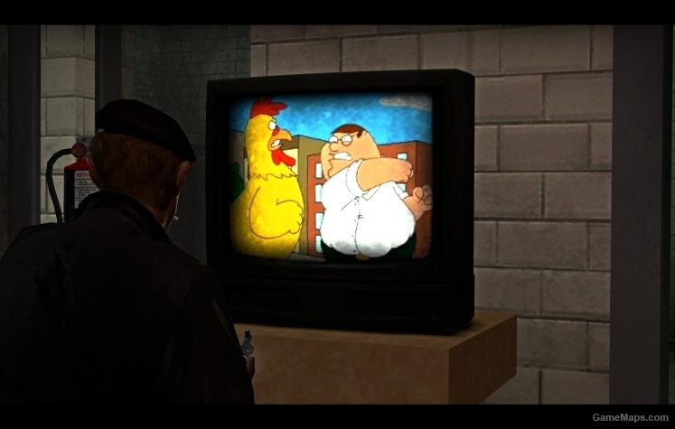 Peter vs Chicken on TV