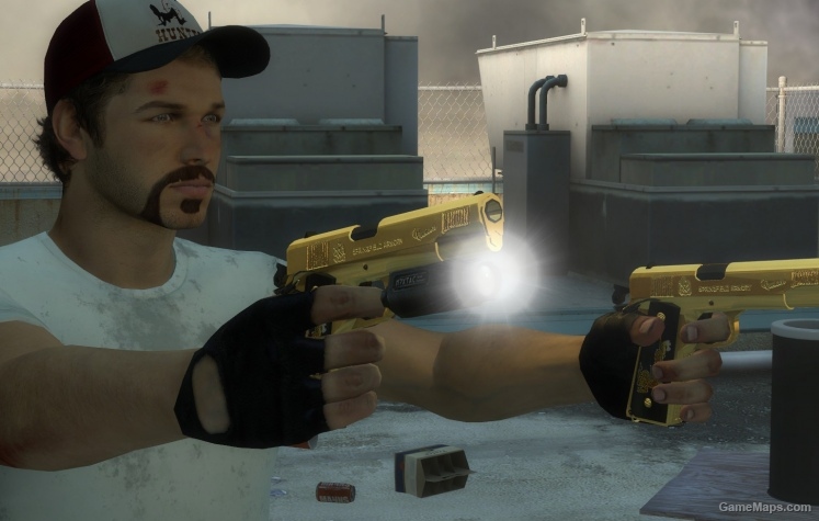 Pistol, Springfield 1911 custom gold (default anims)