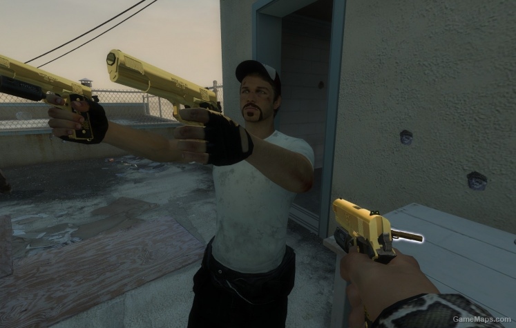 Pistol, Springfield 1911 custom gold (default anims)