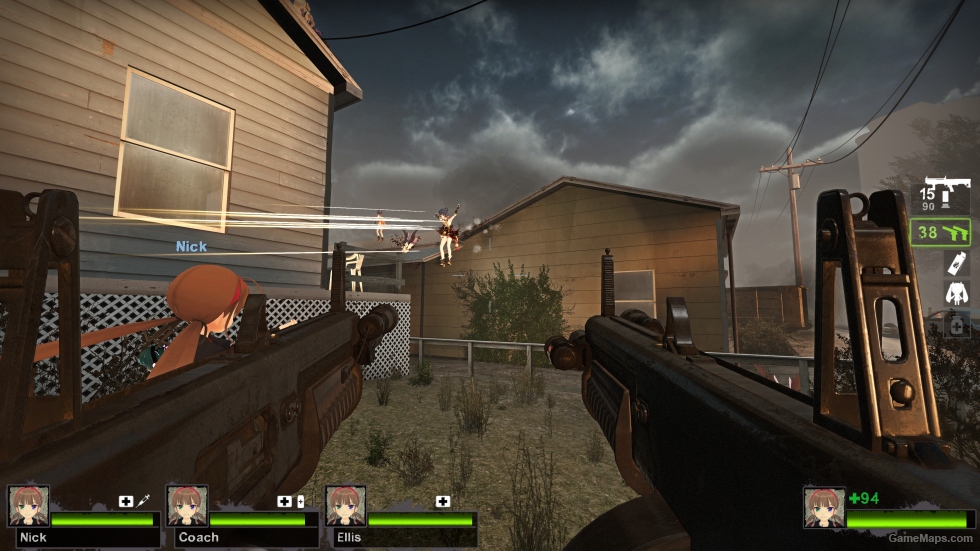 Pistol Replace AA-12 shotgun (dual pistols)