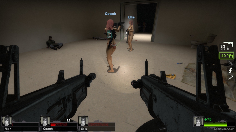 Pistol Replace AA-12 shotgun (dual pistols)