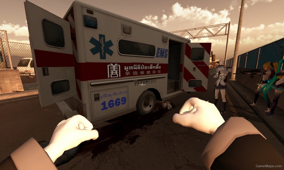 Por tek tueng Ambulance car รถปอเต็กตึ้ง