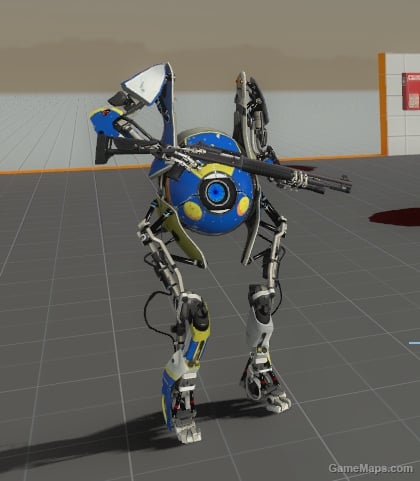 Portal 2 Atlas over Franics (Space skin)