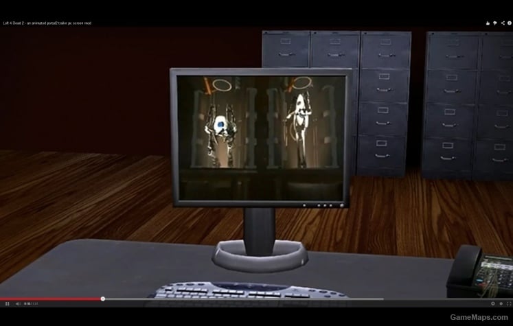 Portal 2 on PC Screen