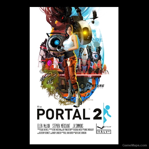 Portal 2 poster spray